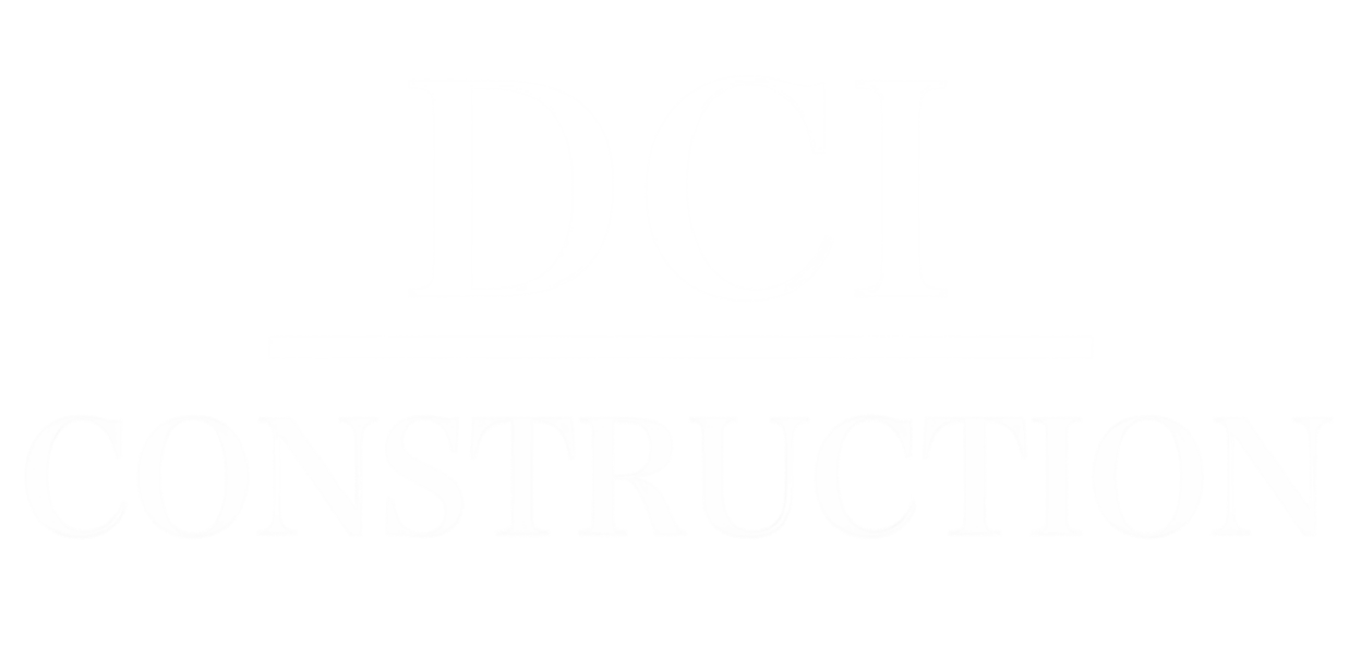 DCI Construction all white logo