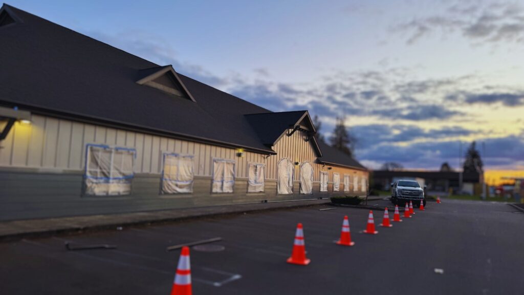 preparation work for commercial painting job by DCI