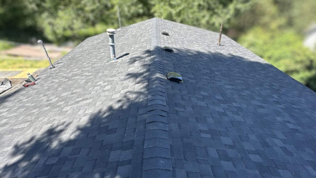image shows completed residential roof by DCI Construction