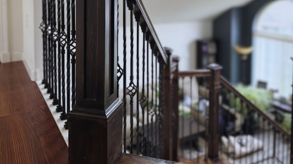 image shows newly installed railing following a home remodeling salem oregon completion